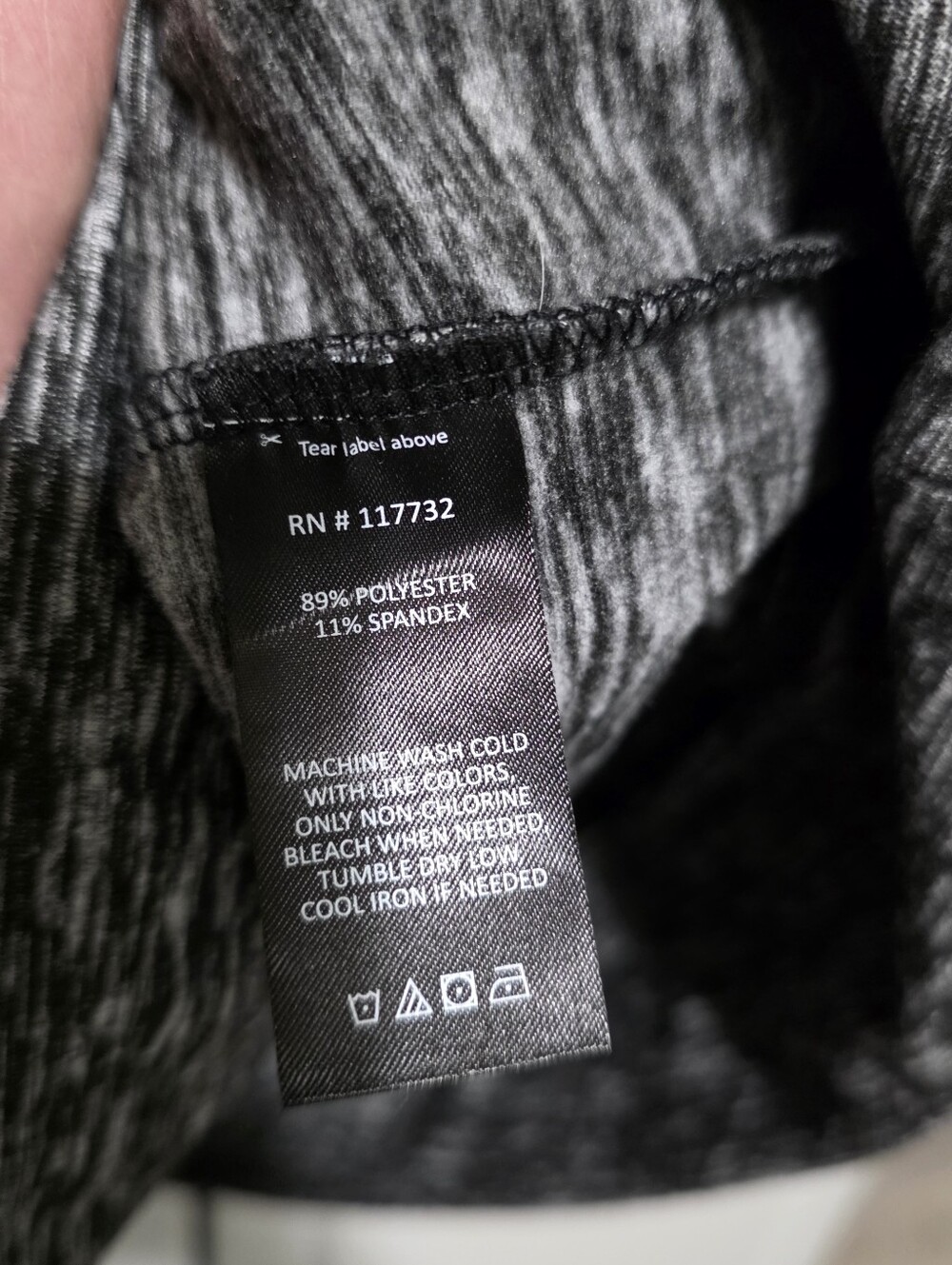 Gerry Womens Heathered Black/Gray  Performance Turtleneck PullOver Sweatshirt - Picture 9 of 12